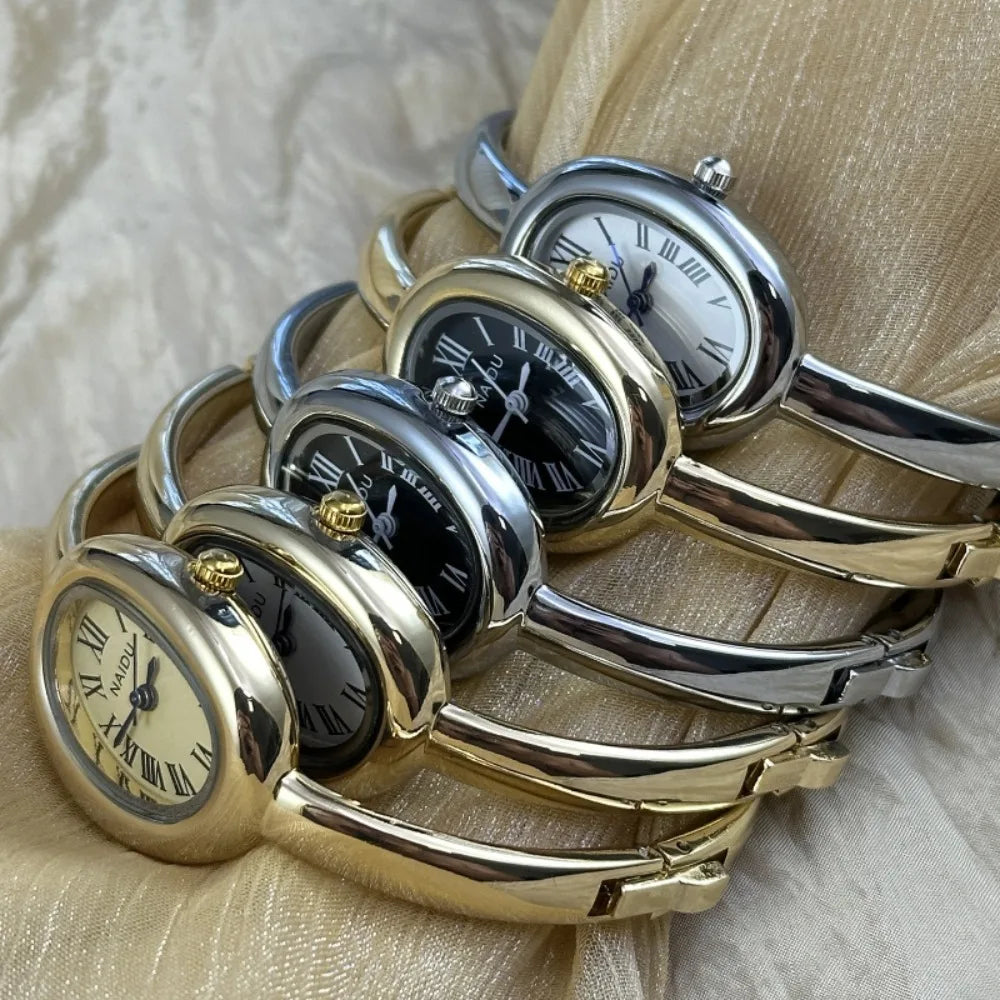 Elegant Gold Stainless Steel Bracelet Watch for Women - Perfect Fashion Accessory and Gift