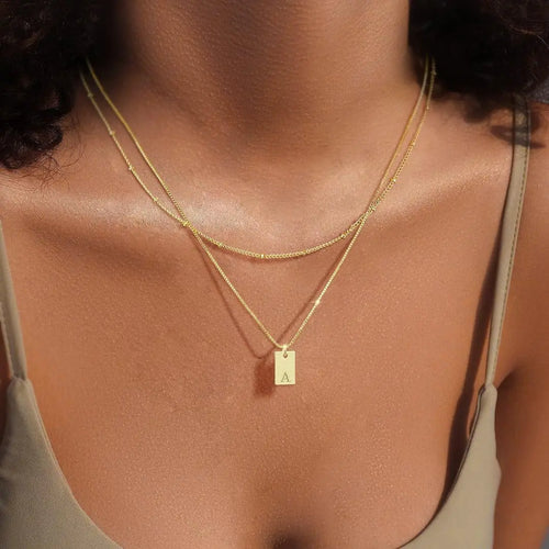 Elevate Your Style with Our Exquisite 925 Sterling Silver Letter Necklace - A Perfect Personalized Gift for Women!