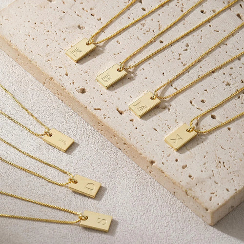 Elevate Your Style with Our Exquisite 925 Sterling Silver Letter Necklace - A Perfect Personalized Gift for Women!